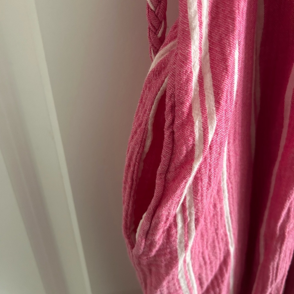 Marine Layer Pink and White Striped Button-Front Maxi Dress - Picture 5 of 10